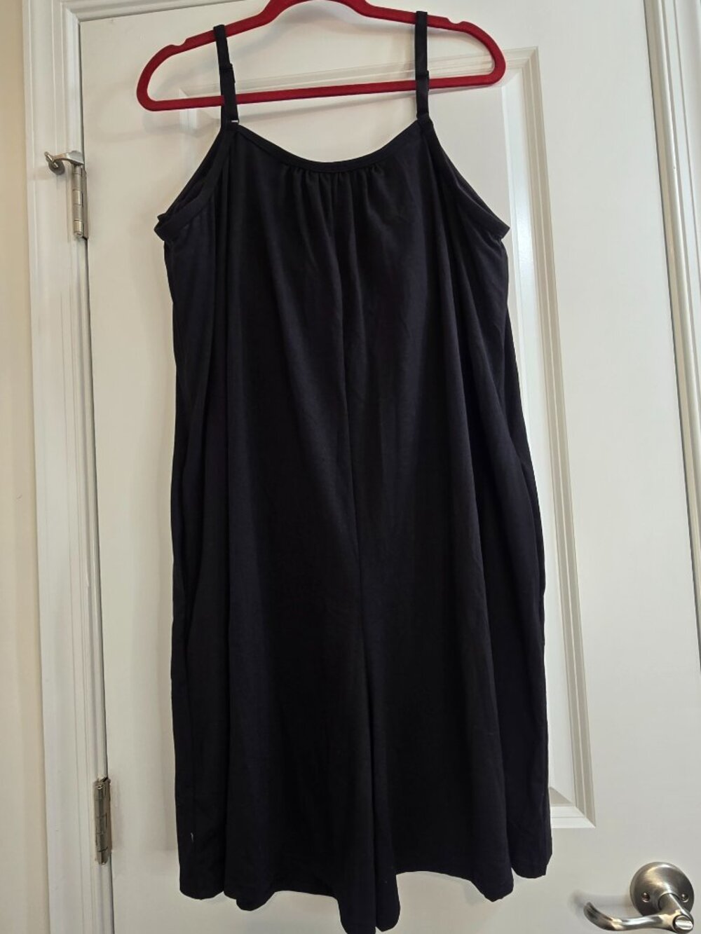 32 Degrees Cool Flowy Romper with Built-in Bra - Black - Picture 3 of 9